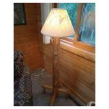 Rustic Wood Floor Lamp