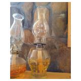 (2) Hurricane Lamps