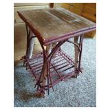 Rustic Stick & Board End Table