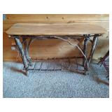 Rustic Stick & Board Sofa Table