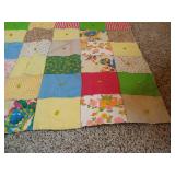 Vintage Homemade & Hand-Tied Quilt