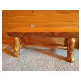 Rustic Solid Wood Bench