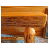 Rustic Solid Wood Bench