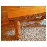 Rustic Solid Wood Bench