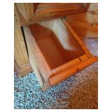 Small Rustic Wood 3-Drawer Stand