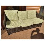 Patio Wicker-Look Sofa