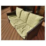Patio Wicker-Look Sofa