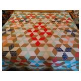 Antique Homemade & Hand-Tied Quilt