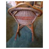 Rustic Wicker Rocking Chair