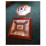 Frosted Buck Mirror & Elk Picture