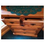 Rustic Wood 5-Drawer Chest