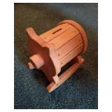 Wooden Piggy Bank - Full!