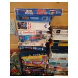 Huge Media Lot - VHS, DVDs, CDs, Books