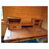 Rustic Wood Desk & Chair