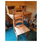 Rustic Wood Desk & Chair