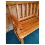 Rustic Solid Wood Bench
