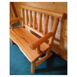 Rustic Solid Wood Bench