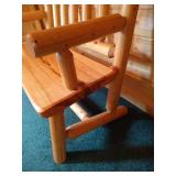 Rustic Solid Wood Bench
