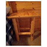 Rustic Wood Side Table