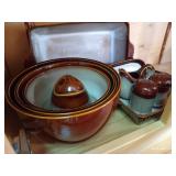 Large Sango Stoneware Serving Dishes, Etc