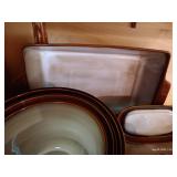 Large Sango Stoneware Serving Dishes, Etc