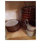 Sango Stoneware Dish Lot - (9) 4-Piece Settings