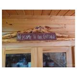 Beautiful Large Rustic Custom Made Minnesota Hickory Hutch