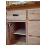 Beautiful Large Rustic Custom Made Minnesota Hickory Hutch