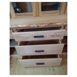 Beautiful Large Rustic Custom Made Minnesota Hickory Hutch