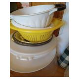Large Lot Tupperware, Mixing Bowls, Etc.