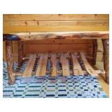 Rustic Branch & Board Wood Table/Bench