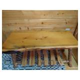 Rustic Branch & Board Wood Table/Bench