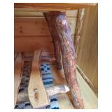 Rustic Branch & Board Wood Table/Bench