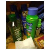 Cleaning Supplies, Bug Spray, Sun Block, Etc