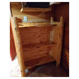 Rustic Log Shelf