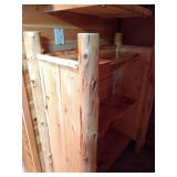 Rustic Log Shelf