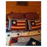 Queen Americana Quilt With Pillows, Shams & Bed Skirt
