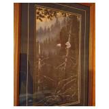 Framed Eagle Print - "Beyond the Forest" by Derk Hansen