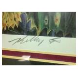 (2) Framed Cardinal Prints by Rick Kelley - One Signed