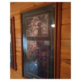 (2) Framed Cardinal Prints by Rick Kelley - One Signed