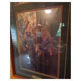 (2) Framed Cardinal Prints by Rick Kelley - One Signed