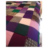 Vintage Queen Homemade & Hand Tied Quilt
