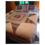 Beautiful Queen (Not Homemade) Quilt, Pillows, Shams & Bedskirt