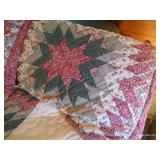 Beautiful Queen (Not Homemade) Quilt, Pillows, Shams & Bedskirt
