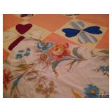 Vintage Queen Homemade & Hand Stitched Quilt