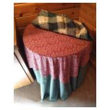 Nightstand, Small Round Table & Lamp