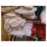 Miscellaneous Bedding in Closet - Includes Packers & Wild Blankets