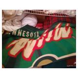 Miscellaneous Bedding in Closet - Includes Packers & Wild Blankets