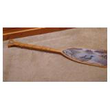 Hand Painted Oar Art Scene - Very Pretty!