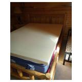 Queen Rustic Log Bed Frame - No Contents